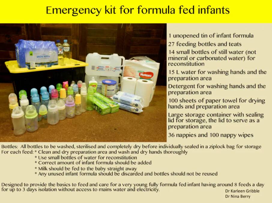 Evacuating with a baby? Here's what to put in your emergency kit