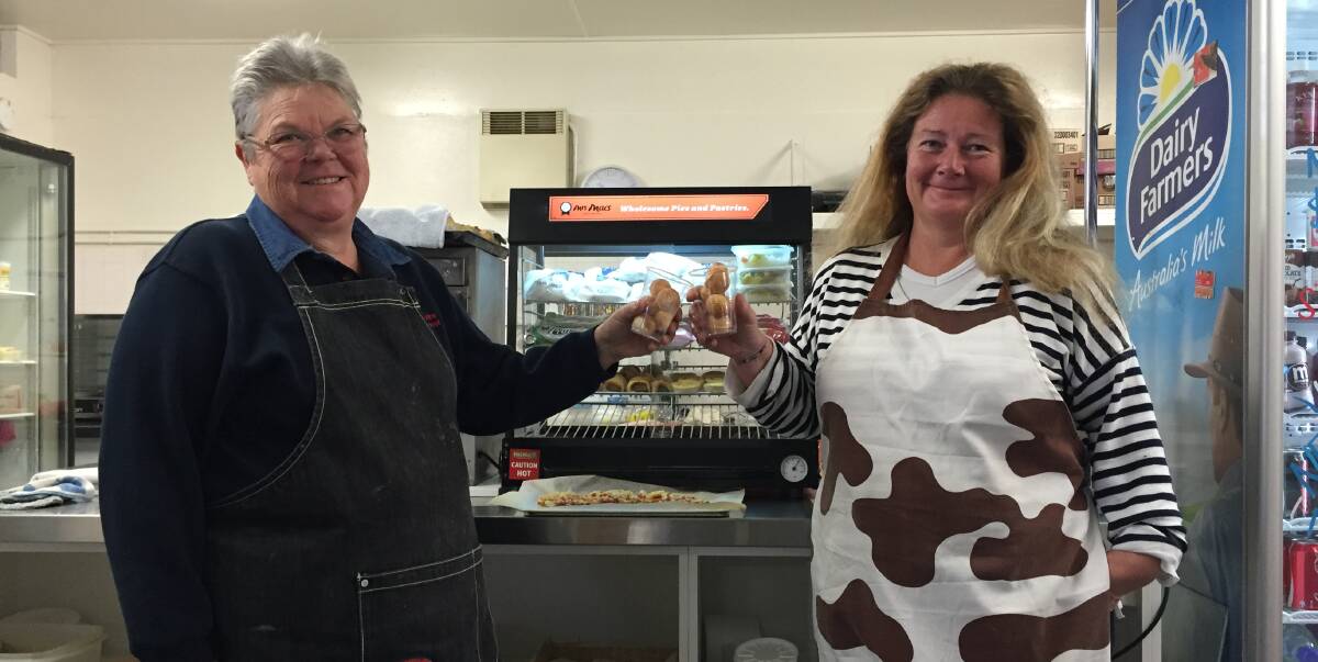 Canowindra High School Canteen manager Sue Townsend and loyal volunteer Penny Jones. They have introduced online ordering, are focusing on healthy, homemade food and have completely refurbished the canteen area. 
