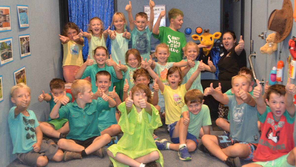 Canowindra's St Edward's Primary School's Year 1 and 2 students get set for their Life Education lesson with Healthy Harold.