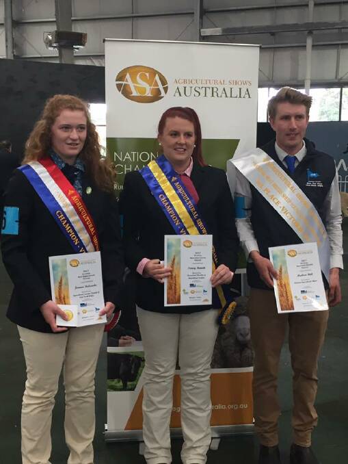 Joanna Balcombe (left) took out the Championship over Tracey Bennett and Matthew Hill. Photo provided by ASC NSW.