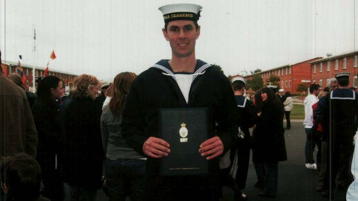 Brett Dwyer suffered abuse and depression while in the Navy. Photo: Supplied