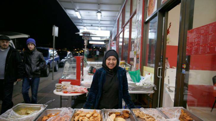 Tani Nowshin sells homemade Bangladeshi snacks. Photo: Michele Mossop