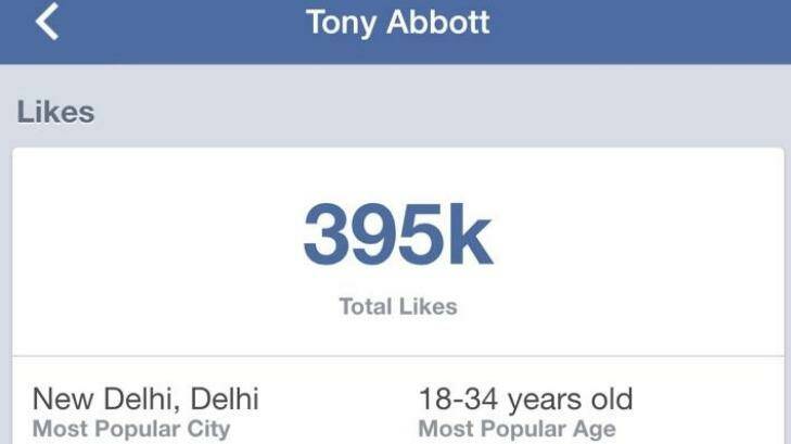 Like me! Mr Abbott's popularity has skyrocketed thanks to an Indian fanbase. Photo: Facebook