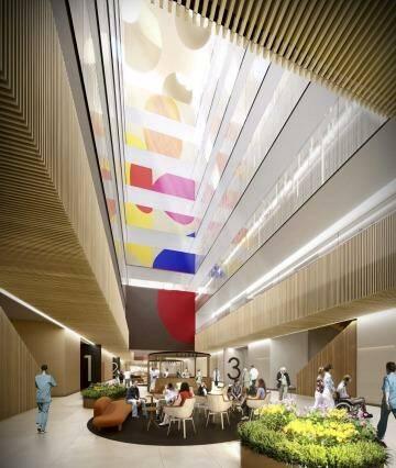 Interior view of the planned Northern Beaches Hospital.
