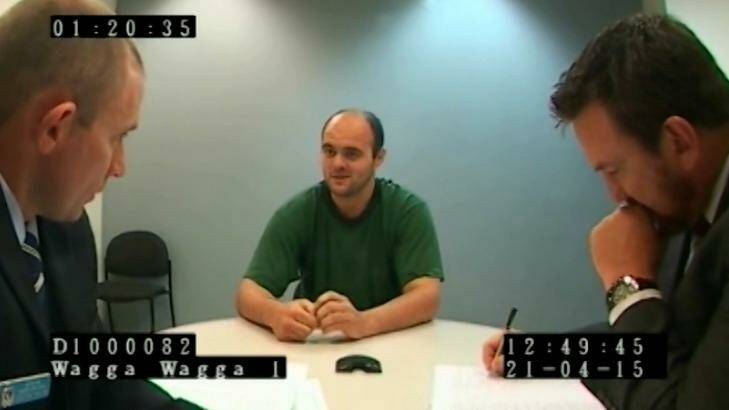 Images from police interviews with Vincent Stanford. Photo: Supplied