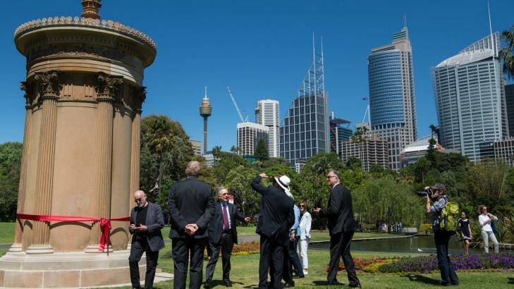 Lysicrates Monument unveiled at Sydney's Royal Botanic Gardens. Photo: Wolter Peeters