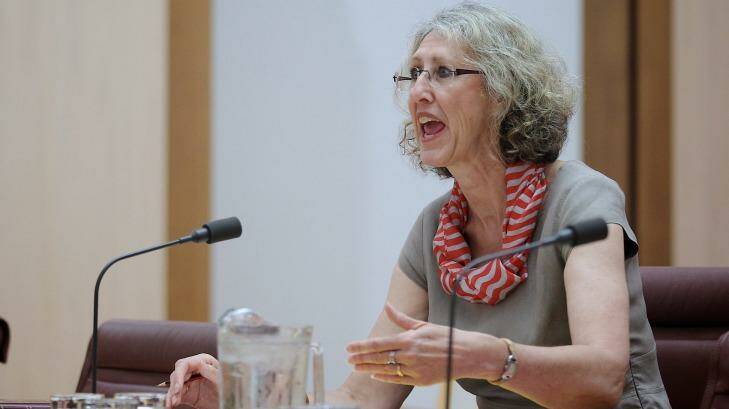 Opposed Carol Mills' UK appointment .. Clerk of the Senate, Dr Rosemary Laing. Photo: Alex Ellinghausen