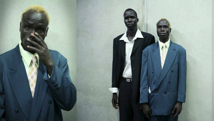 Zajac approached men from Sydney's Sudanese refugee community and asked if she could photograph them. Photo: D-Mo Zajac