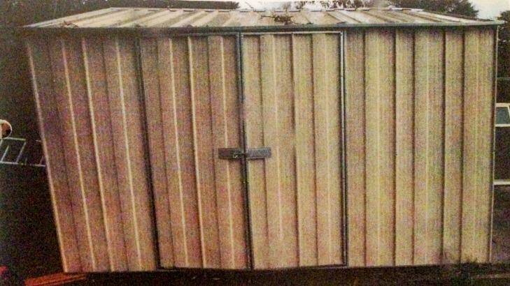 The shed where the boy died in 2011. Photo: NSW Police