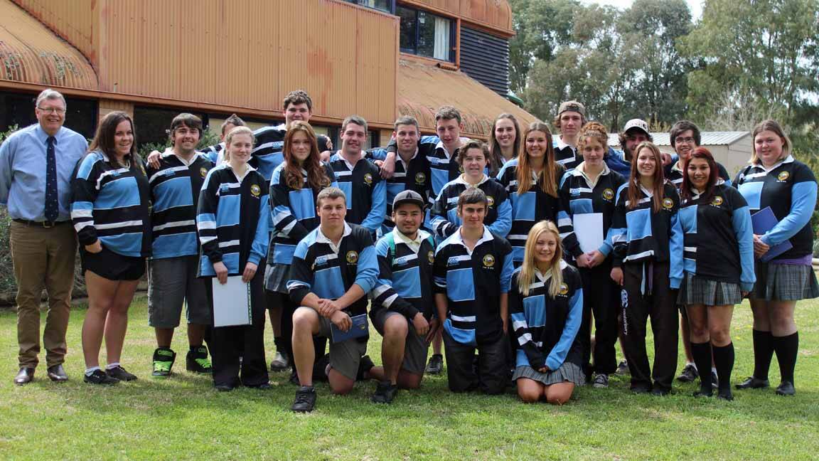 Canowindra High School's HSC students at their final assembly. Photo CONTRIBUTED.