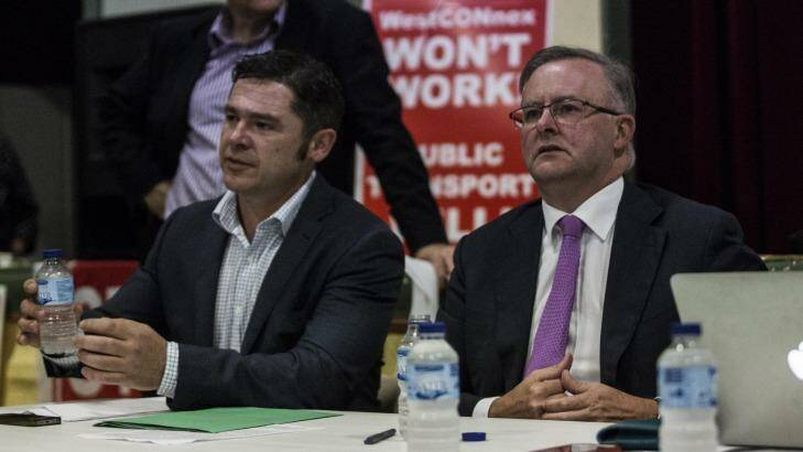Greens candidate for Grayndler Jim Casey and rival Labor MP Anthony Albanese. Photo: Dominic Lorrimer
