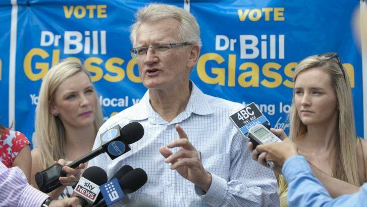 Bill Glasson on the Griffith byelection campaign trail in 2014. Photo: Harrison Saragossi