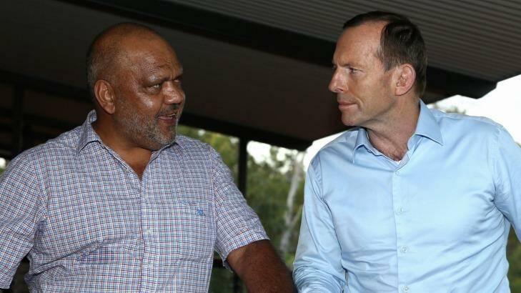 Noel Pearson and Tony Abbott meet in North East Arnhem Land on Wednesday 17 September 2014