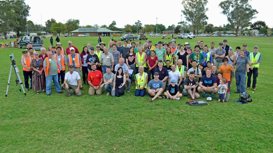 The officials, pilots and crews of the 2015 Canowindra International Balloon Festival.