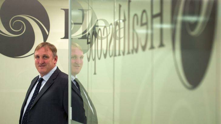 Hoping to finalise the contract in coming months: Healthscope chief executive Robert Cooke.  Photo: Luis Ascui