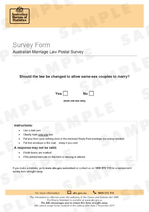 What to expect from the postal survey on same-sex marriage