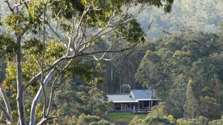 Fire ready: Mike White's home in the bush. Photo: Max-Mason Hubers