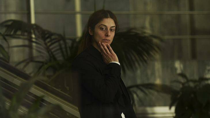 Fatima Hammoud after listening to her husband,
Anthony Andjic, give evidence.  Photo: Kate Geraghty