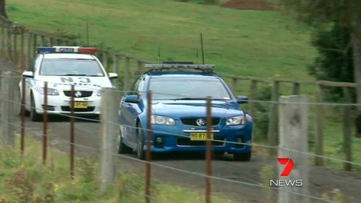Police at the Lakesland property where the body of Colleen Deborah Ayers was found. Photo: Seven News