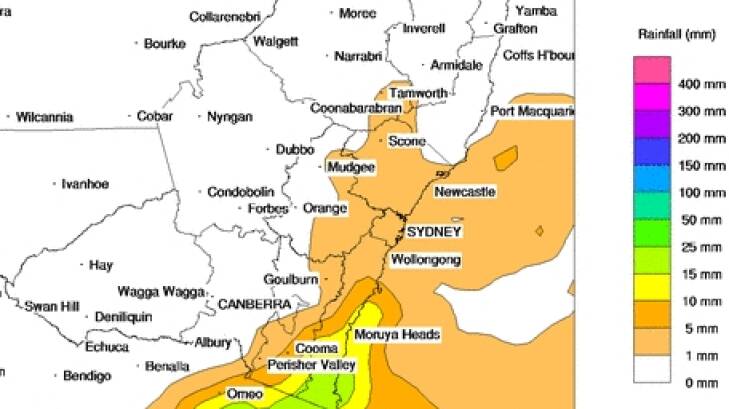 Falls should contract to the south-east on Thursday. Photo: BoM