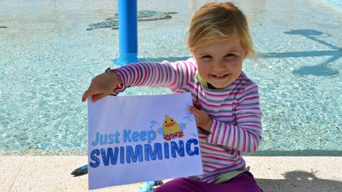 Haylee Stanbury is looking forward to Swimming School beginning on Monday, October 6 at the Canowindra Pool. Hayley's mum, Melanie Stanbury will be hosting the swimming lessons three times a week untl Christmas.
