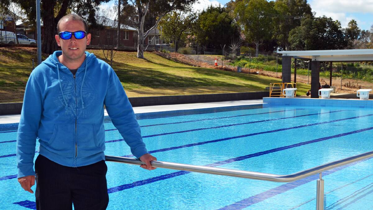 Pool manager, Jarrod Strange is anticipating a busy summer season at the Canowindra Pool.
