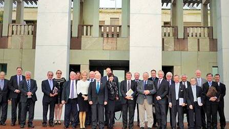 Mayors and general managers of Centroc met in Canberra to discuss regional priorities with Federal Members in August 2014. PHOTO SUPPLIED
