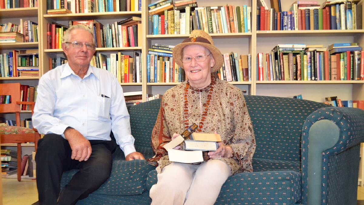 David and Virginia Cullane  during the Huge Charity Book Sale that raised thousands for local cancer research earlier this year. 