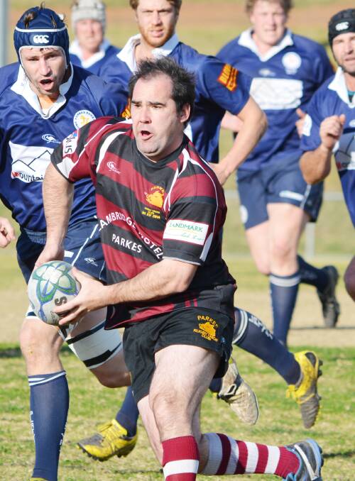 Experienced back Matt Hunter will play a big role for the Boars against Cowra tomorrow. sub