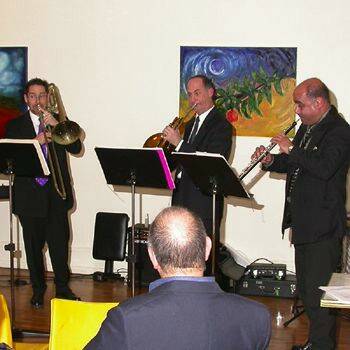 Chris Perron on Trumpet, featured artist at this year’s opening.