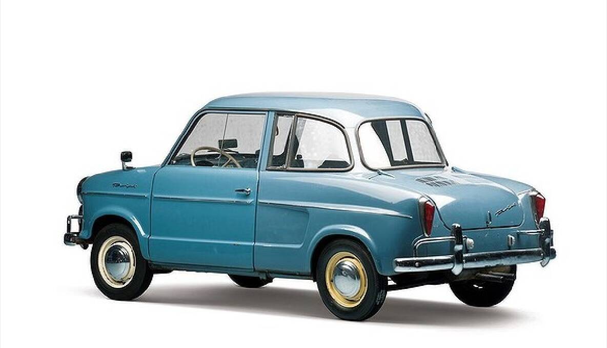 The 1961 NSU Prinz is powered by a two-cylinder engine with just 15kW of power.