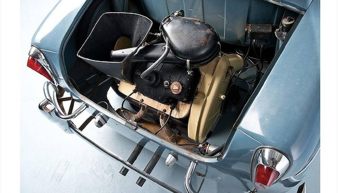 The 1961 NSU Prinz is powered by a two-cylinder engine with just 15kW of power.