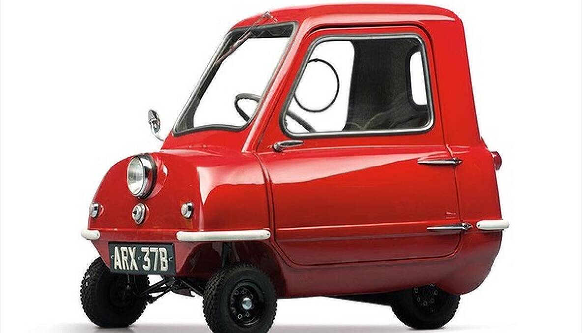 Best not to be in a hurry if you're driving a Peel P50; the 59kg micro car has a top speed of just 61km/h.