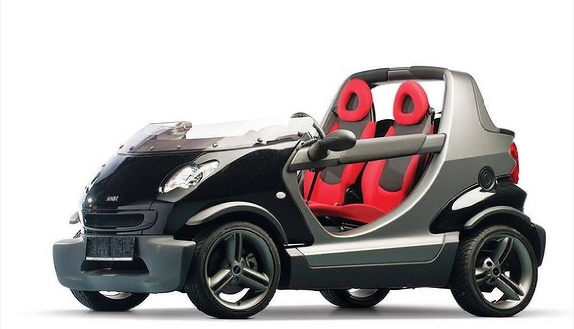 The 2005 MCC Smart Crossblade is named after its unique blade-like doors.