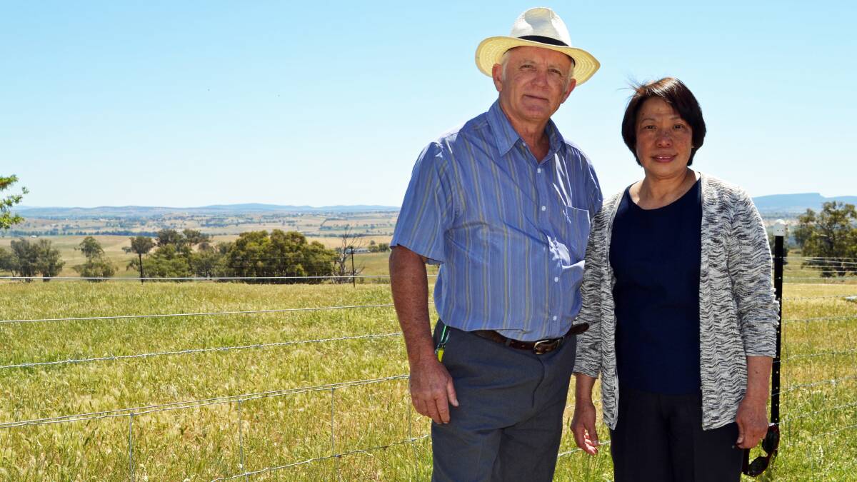 Stephen and Dorothy Tamplin at their Canowindra, 'Pride of Oak.'