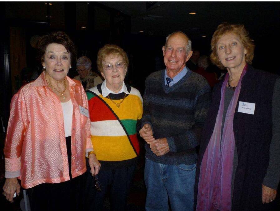 Betty Carroll, Mim Loomes, Max Loomes and Anne Holloway at the lunch.