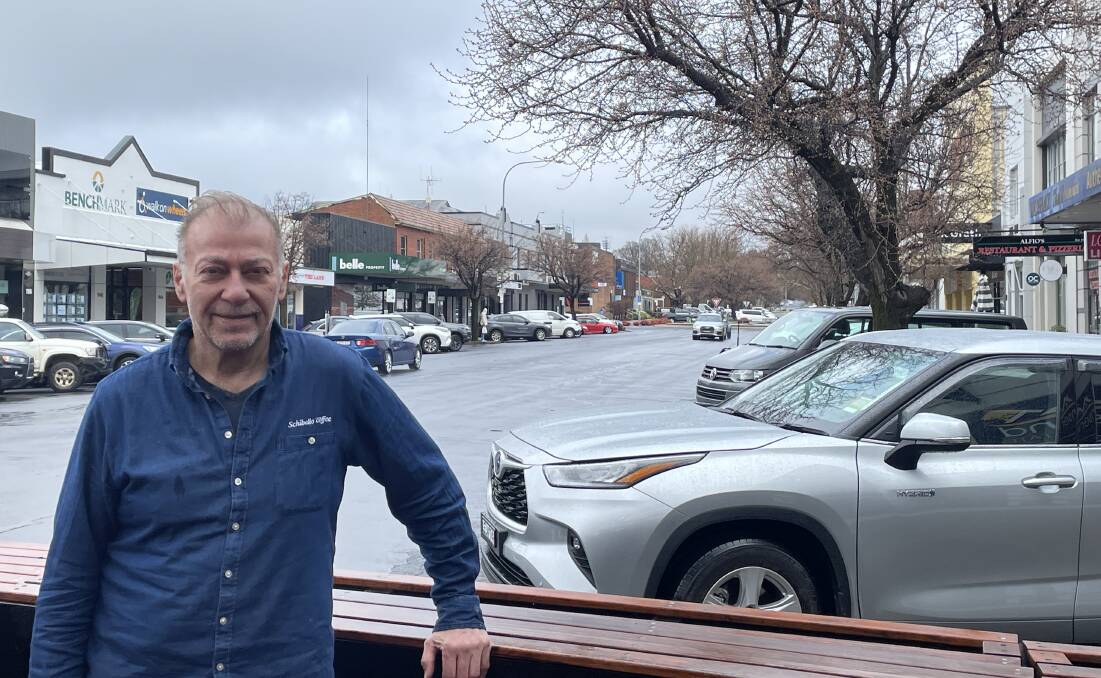 LET'S DO IT: Crema's Arthur Aube is all for Orange City Council's proposed upgrade of Lords Place between Summer Street and Kite Street. Photo KATE BOWYER