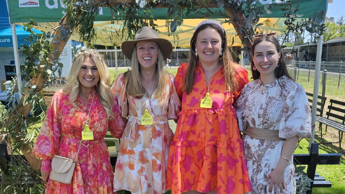 Central West Young Aggies Committee: Rebecca Blandford, Orange, Rebecca Short, Dubbo, with Paris Capell and Elizabeth Argue, Orange. Picture supplied.