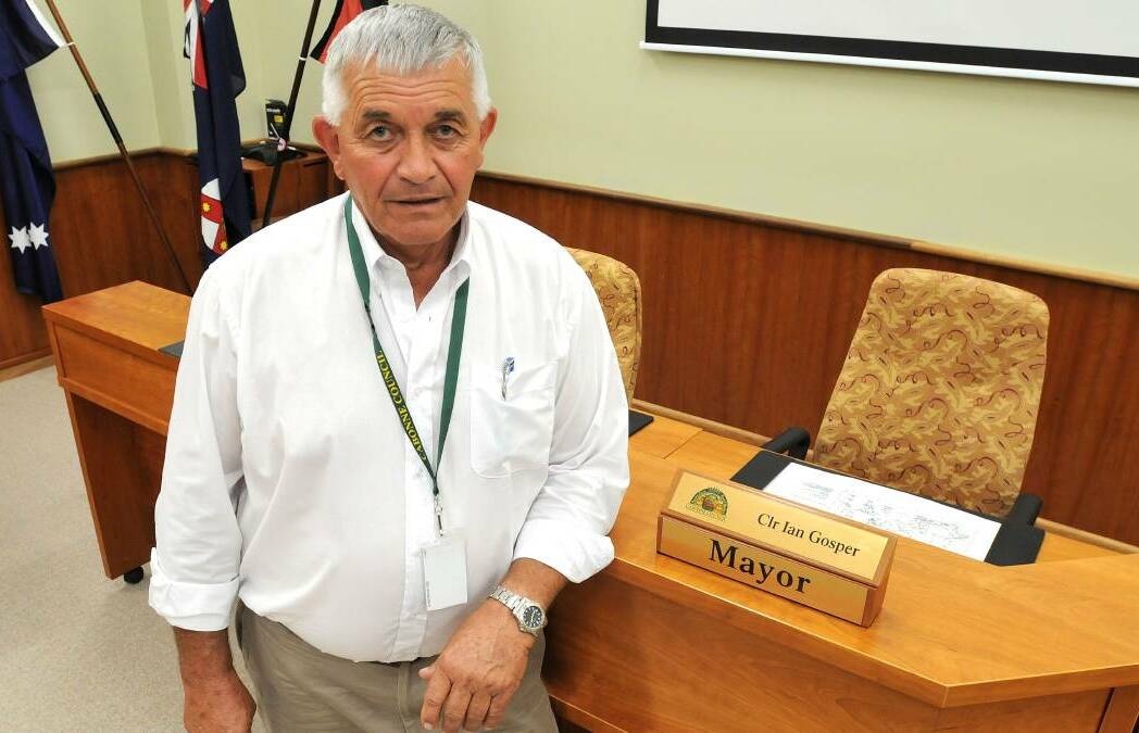 THE RETIRING KIND: Cabonne Council mayor Ian Gosper is not re-standing for election at the Cabonne Council election.