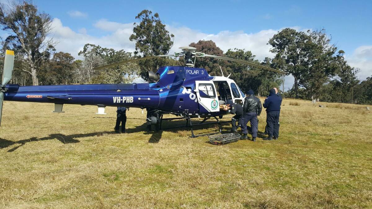 Remote operation: PolAir was deployed from Sydney to assist local police and forensic officers to locate the human remains in the Wild Rivers National Park.