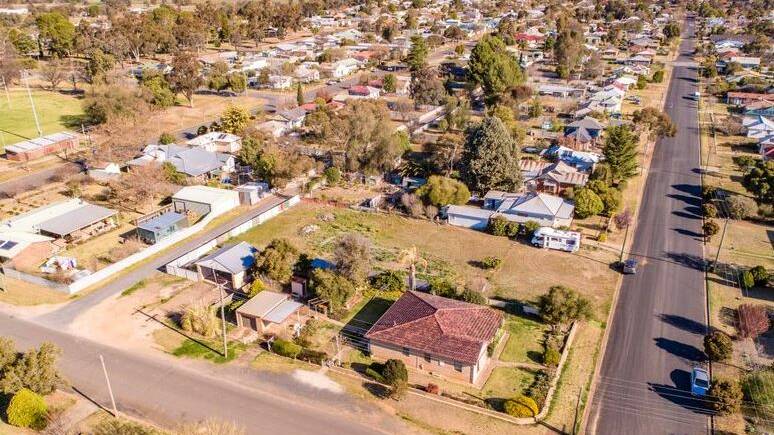 An aerial shot of Canowindra. File photo. 