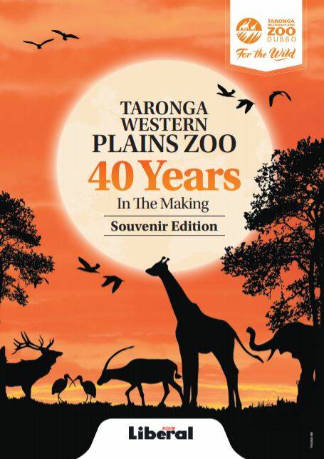 SPECIAL PUBLICATION: Taronga Western Plains Zoo in Dubbo is celebrating 40 years of working for the wild. Pick up your free copy of this 76-page special publication from the offices of the Daily Liberal, Western Advocate, Central Western Daily and Mudgee Guardian. Click the image to view the publication online. 