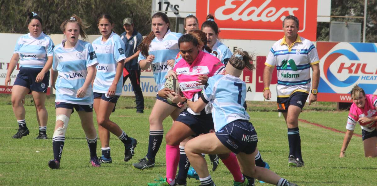The Forbes Platypi were comprehensive on Saturday afternoon against the Cowra-Canowindra combined team, winning 82-12. Photo: Matthew Chown