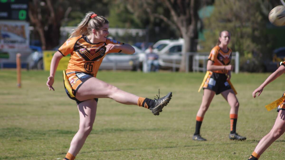 The fourth-placed Rams were too good for the Tigers at Tom Clyburn Oval, winning 32-10. Photos: Robin Dale
