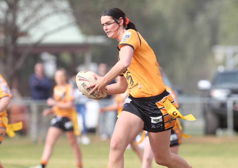 The women's League Tag side weren't quite able to get the job done against the Goannas, losing 22-10. Photo: RS Williams