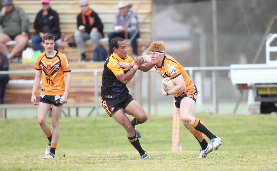 The Canowindra Tigers won 42-26 in the men's match. Photo: RS Williams