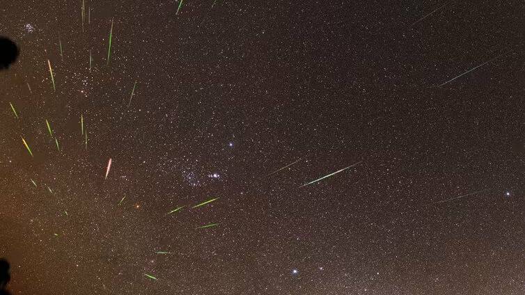 The Orionid meteors are a great example of how meteors in a shower seem to radiate from a single point in the sky. Phil Hart
