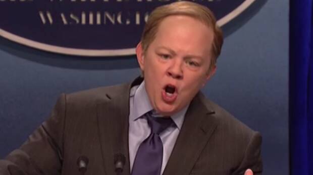 Melissa McCarthy's turn as Sean Spicer on SNL was recognised. Photo: Supplied
