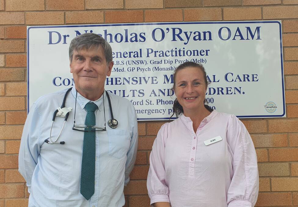 Dr ORyan and practice manager Kim McLean.