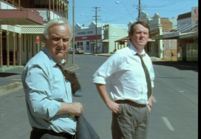 A shot from the Inspector Morse episode shot in Canowindra.
